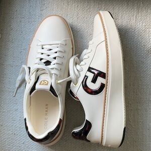 Cole Haan White and Black Sneakers Minimalist Design